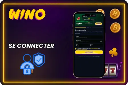 Wino Casino création du profil