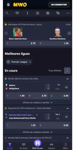 Wino Casino paris sportifs